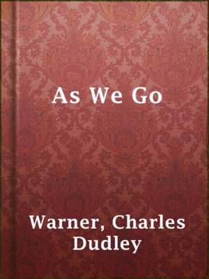 cover image of As We Go